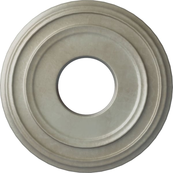 Ekena Millwork Classic Ceiling Medallion (Fits Canopies up to 7 1/4"), 12 3/8"OD x 4"ID x 1 1/8"P, Flash Gold CM12CLFLS - main